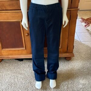 Kids Lands' End Navy Dress Pants Straight Leg